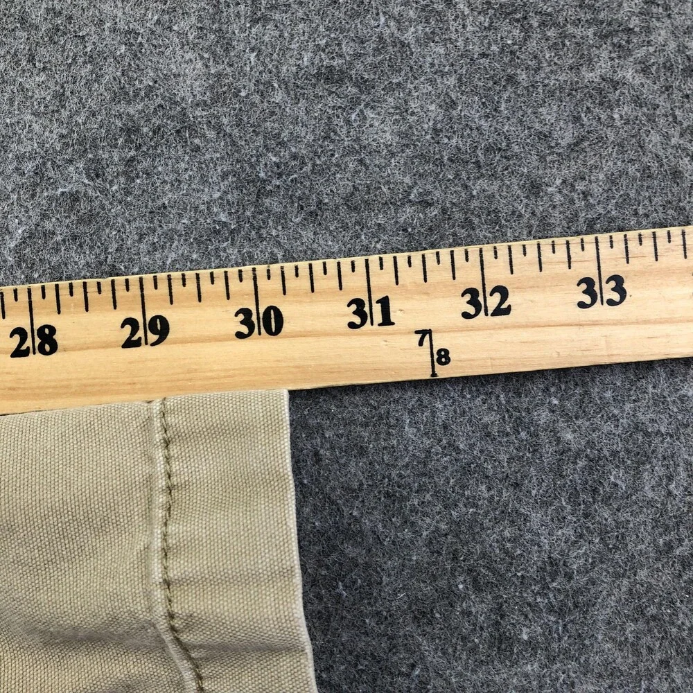 Carhartt Pants Mens 32x32 Beige Canvas Carpenter Relaxed Fit Straight Workwear